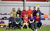 Vellykket fotballtrening for damer